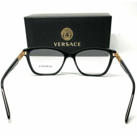 New Versace Women's Black and Gold Eyeglasses! - Picture 4 of 4